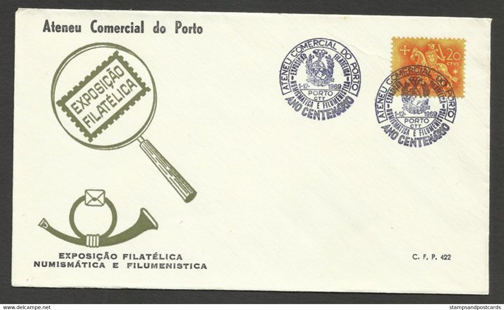 Portugal Cachet A Date Expo Philatelique Numismatique Boîtes Allumettes 1969 Event Pmk Stamps Coins Matches Expo - Flammes & Oblitérations