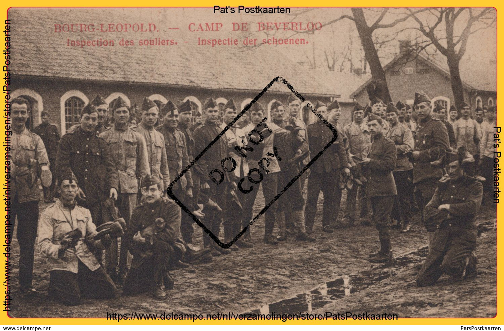 PP-0126 BOURG-LEOPOLD - CAMP DE BEVERLOO  Inspection Des Souliers - Inspectie Der Schoenen - Leopoldsburg (Camp De Beverloo)