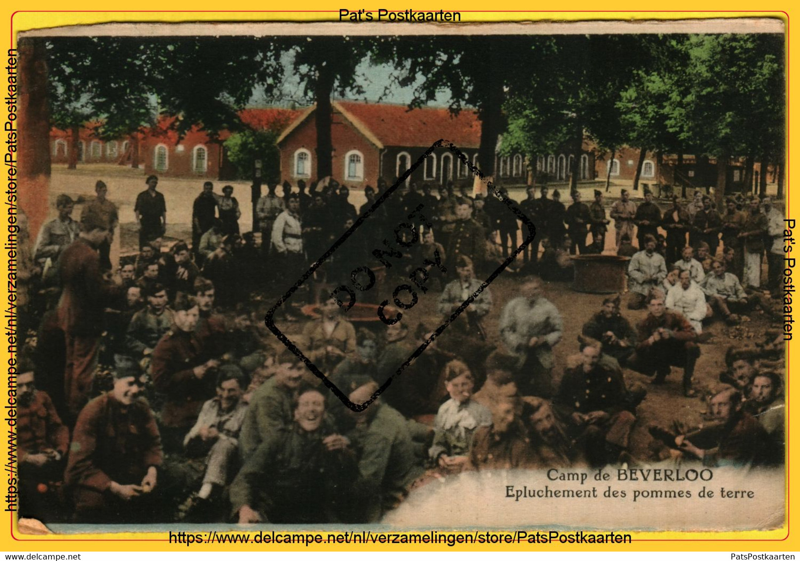 PP-0129 Camp De BEVERLOO - Epluchement Des Pommes De Terre - Leopoldsburg (Kamp Van Beverloo)