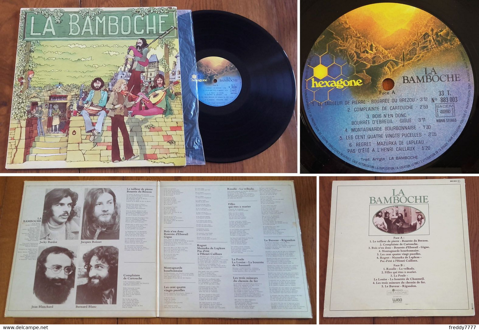 RARE French LP 33t RPM (12") LA BAMBOCHE (Folk Région Lyonnaise, Gatefold P/s, 1978) - Country Y Folk