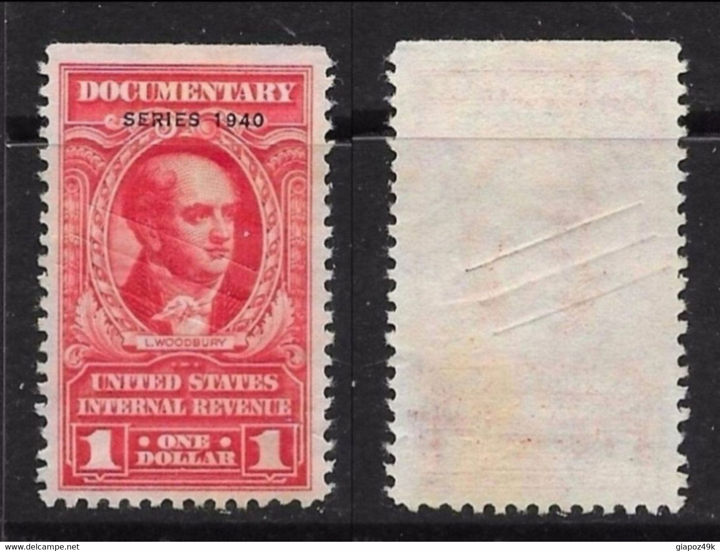 ● U.S.A. 1940  U.s. Internal Revenue Documentary  Woodbury   S.G.  Cat. ? € ️ Lotto N. 2170 ️ - Fiscal