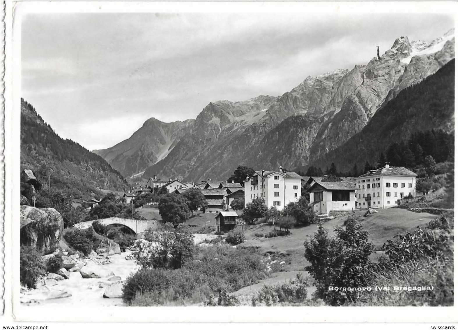 BORGONOVO, Val Bregaglia: Foto-AK 1966 - Bregaglia