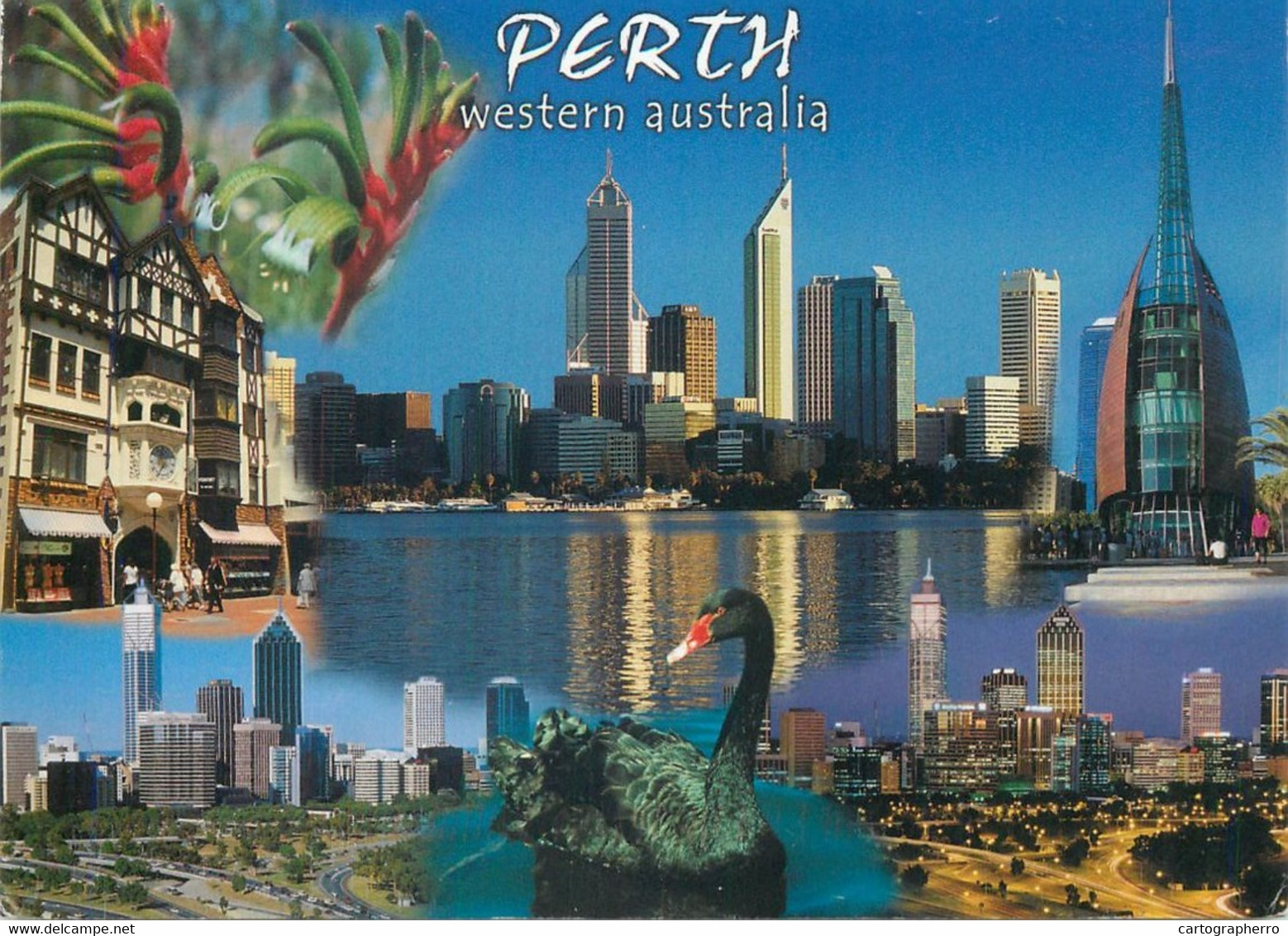 Postcard Australia > Western Australia (WA) > Perth Multi View - Perth