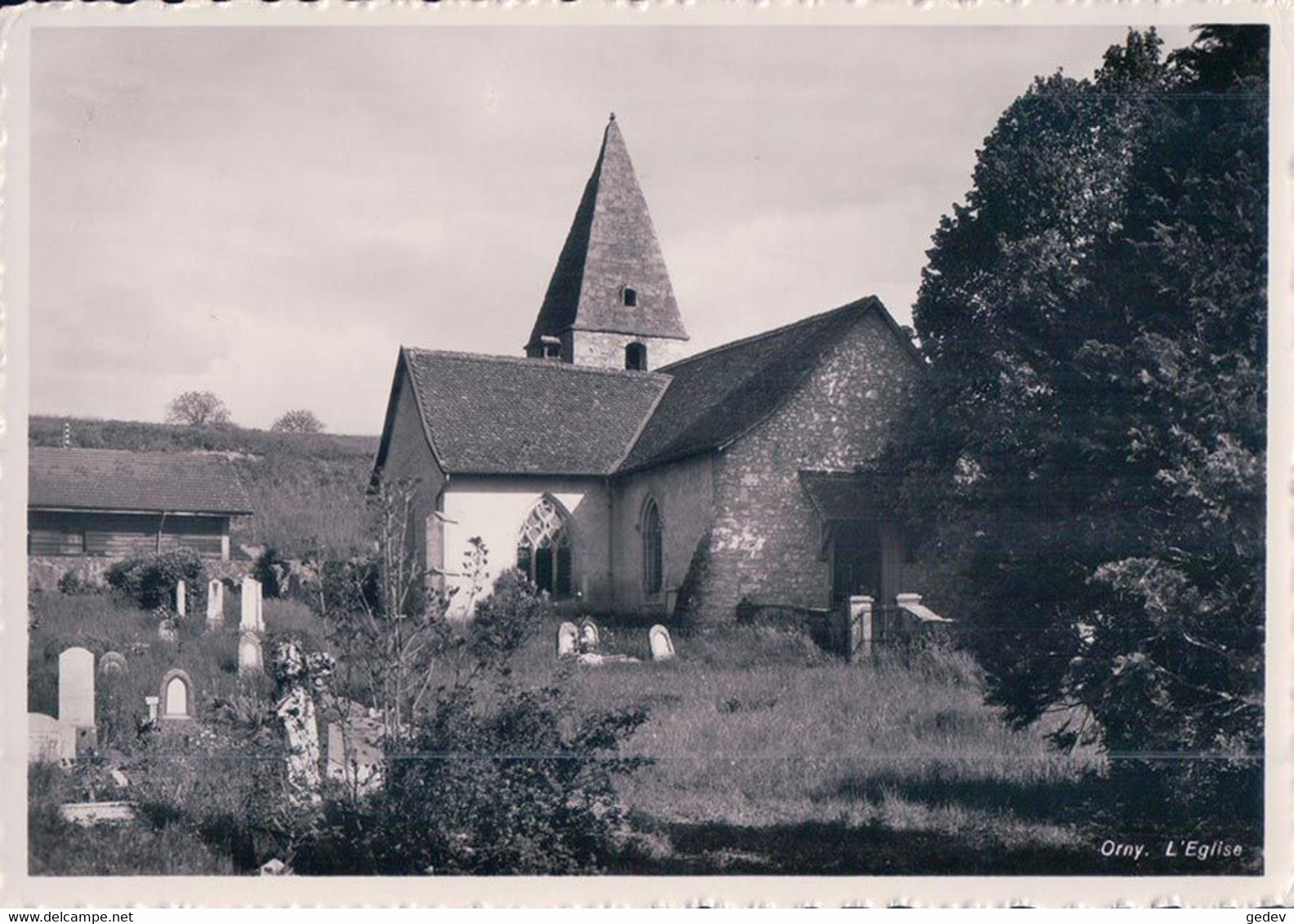 Orny VD, Eglise Et Cimetière (8243) 10x15 - Orny