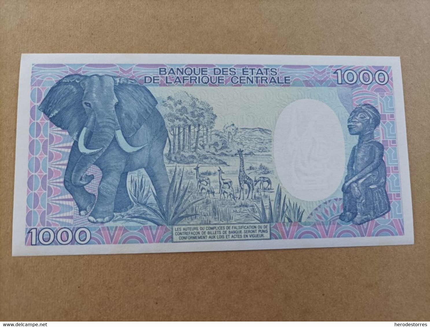 Billete De Camerún De 1000 Francs, Año 1990, UNC - Camerun