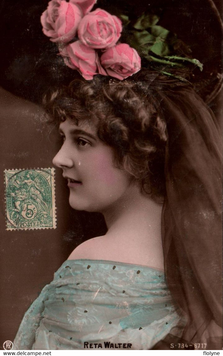 RETA WALTER - Carte Photo - Artiste Ancienne - Music Hall Opéra Théatre Célébrité - Entertainers