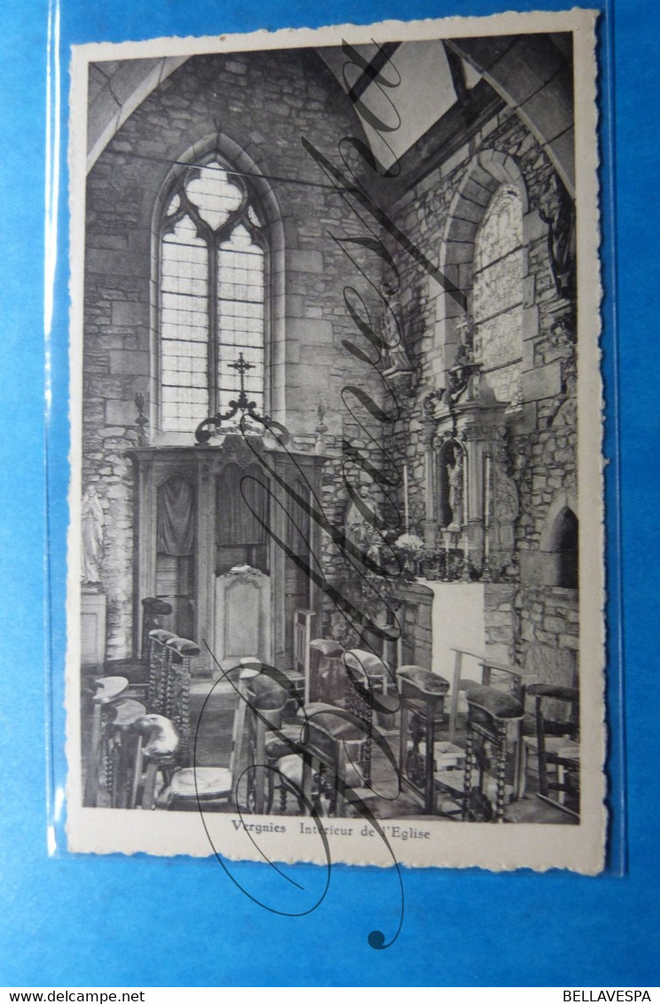 Vergnies Intérieur De L'eglise - Froidchapelle