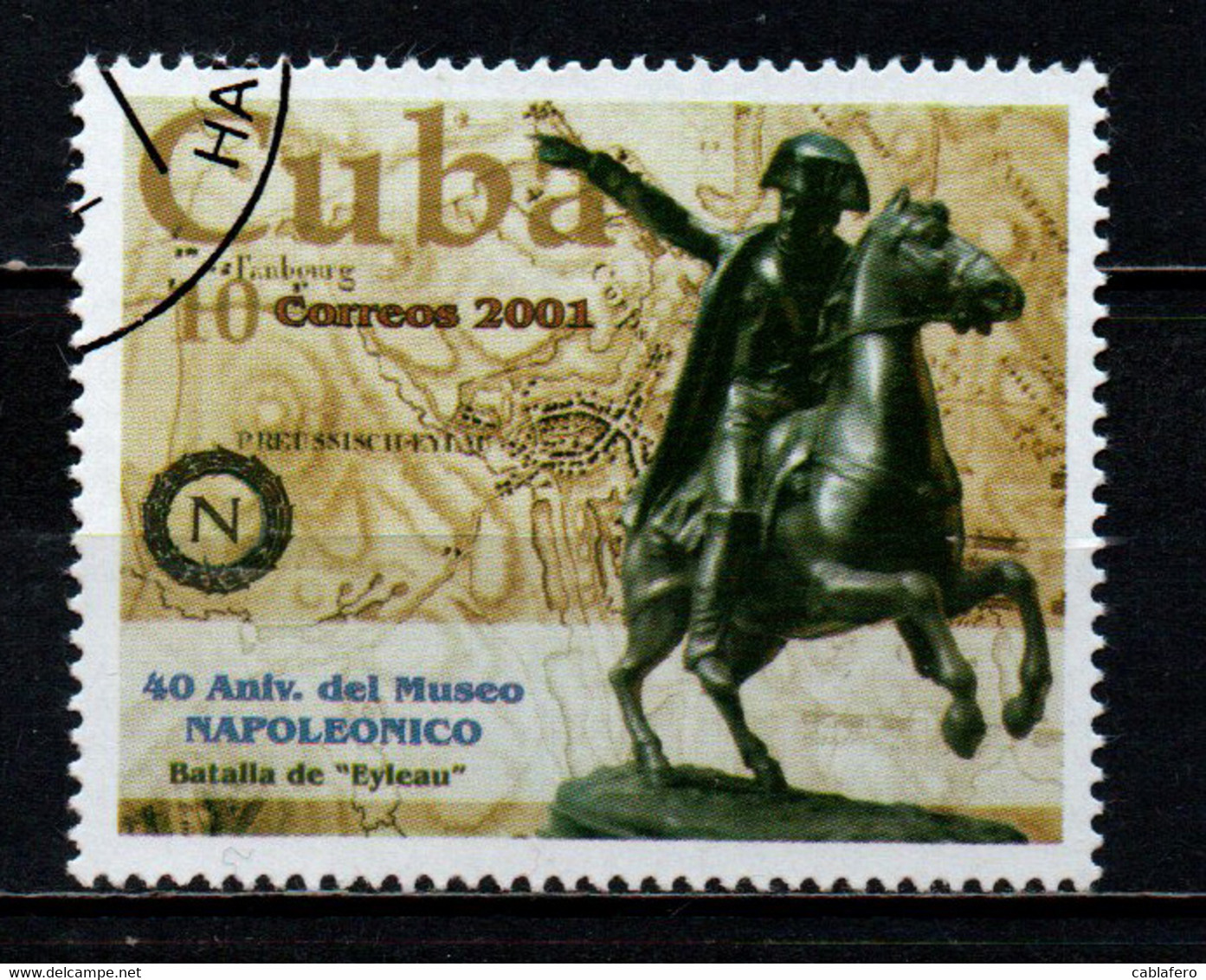 CUBA - 2001 - MUSEO NAPOLEONICO - 40° ANNIVERSARIO - USATO - Oblitérés