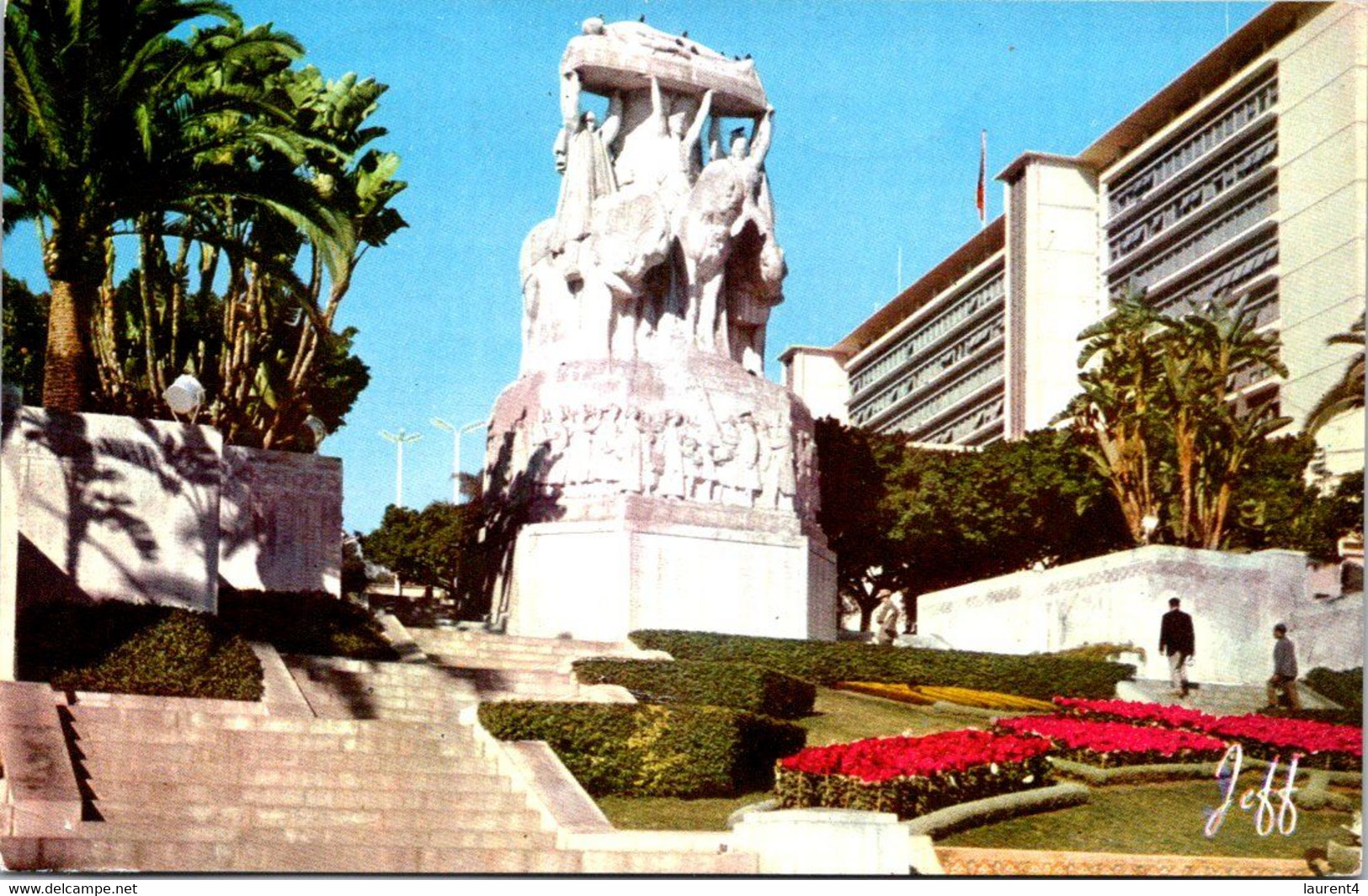 (4 N 1) OLDER - (posted 1963) Algeria - Alger War Memorial - Monuments Aux Morts