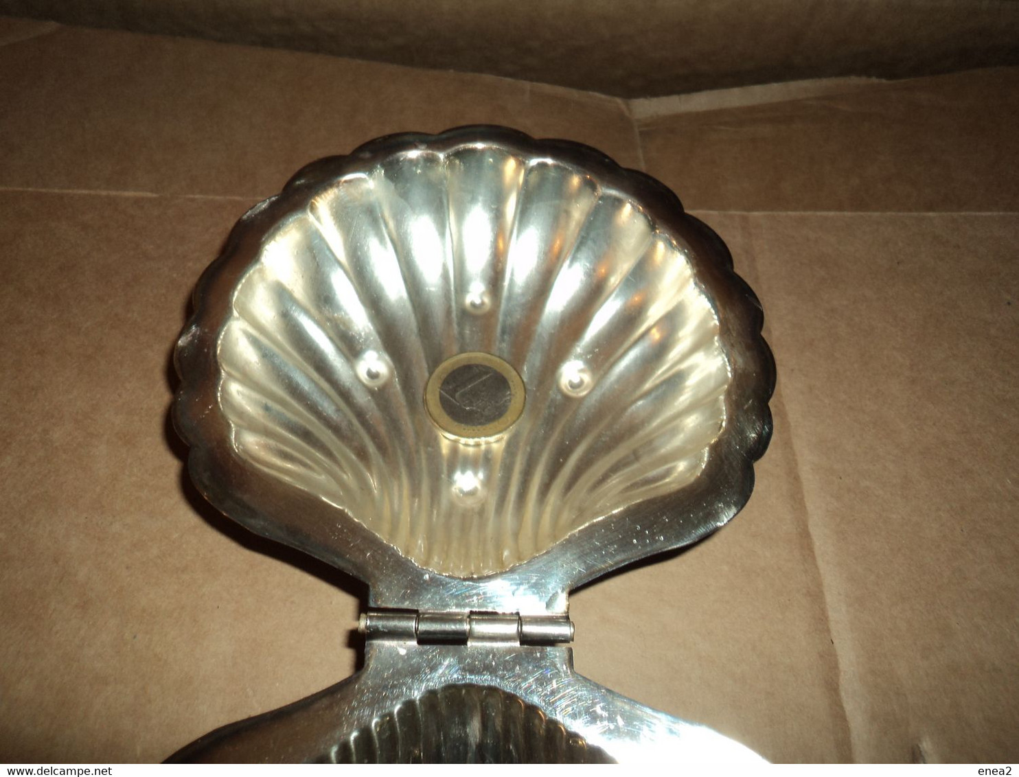 Conchiglia / Posacenere anni ”50 in Silver Plated