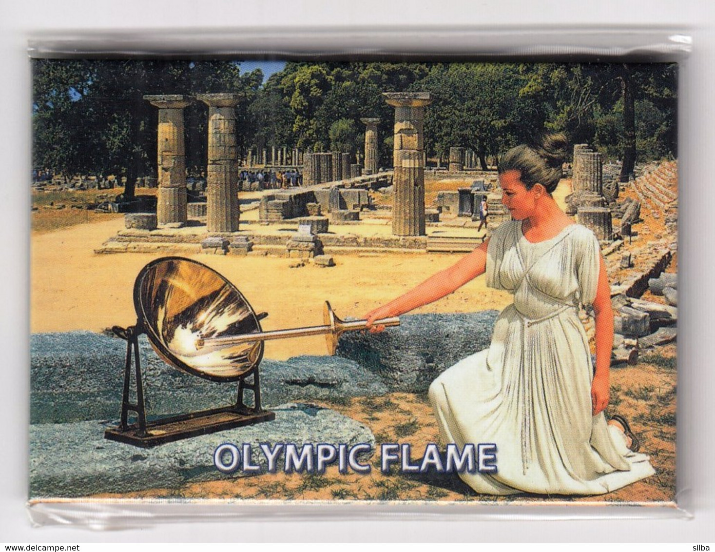 Greece Olympia 2022 / Olympic Flame / Olympic Torch Lighting / Olympic Games Beijing / Magnet - Kleding, Souvenirs & Andere