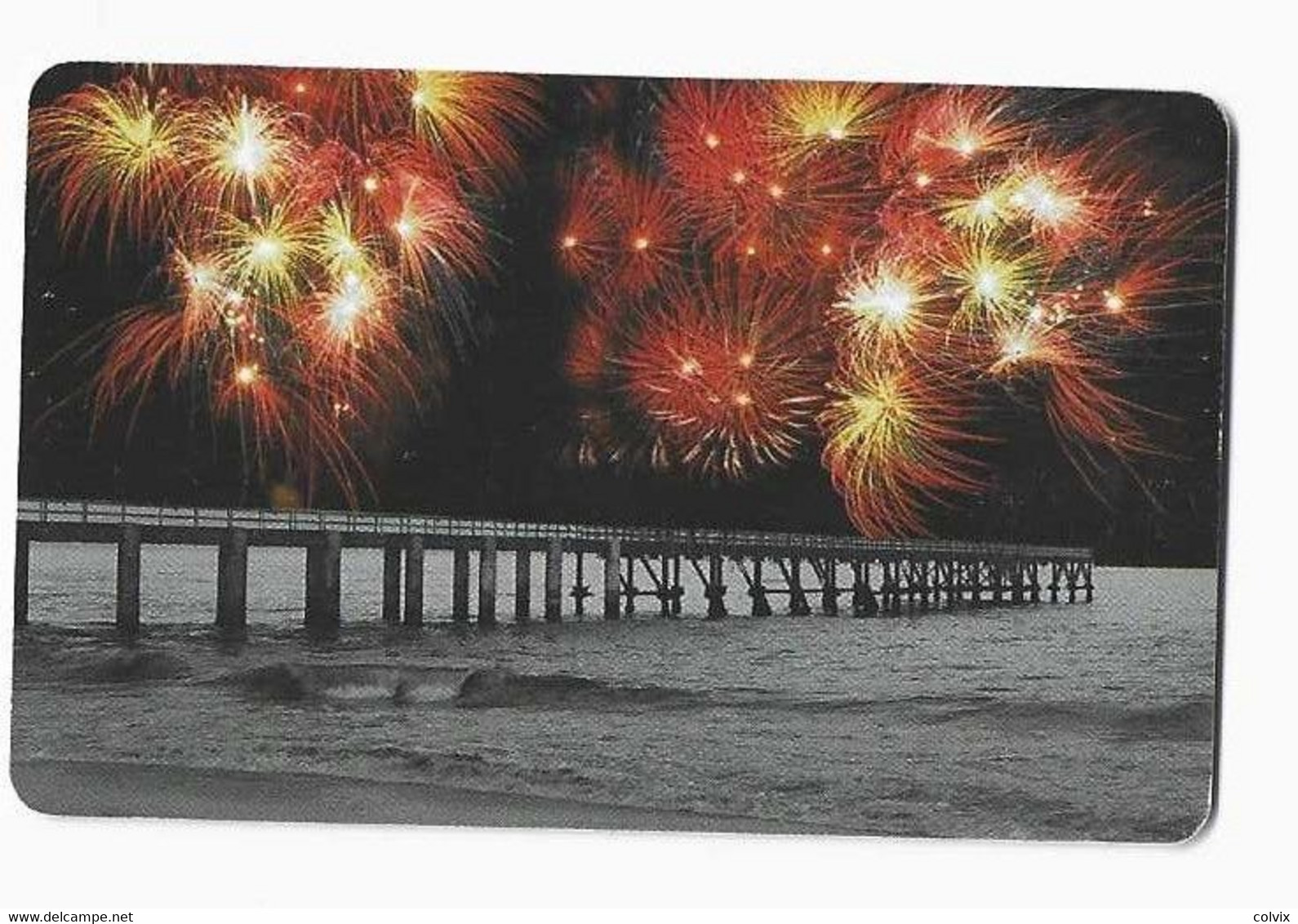 NAMIBIE REF MV CARDS NMB-208 N$20 + 2  FIREWORKS AT PIER IN SEA 2 SO3 Date 2002 - Namibia