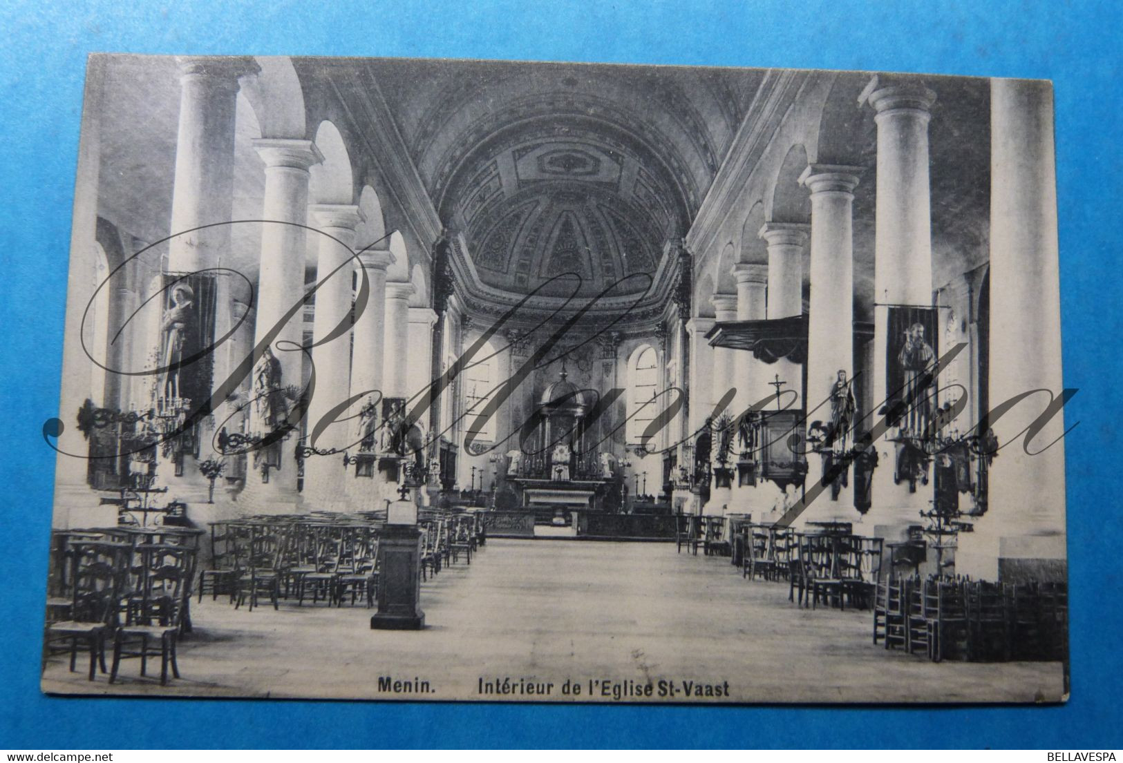 Menen Interieur De L'Eglise St. Vaast 1909 - Menen