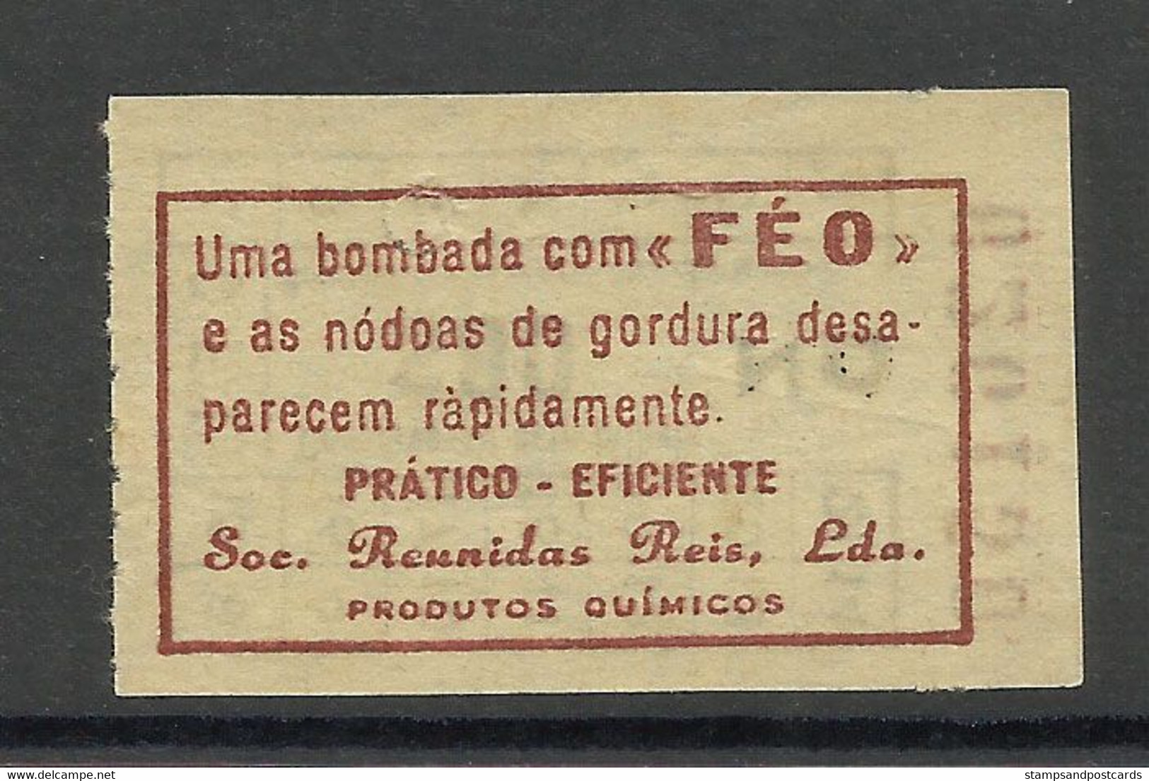 Tramway Et Bus Lisbonne Carris Portugal Billet Pub Graisse Anti-taches Lisbon Tram Advert Ticket Anti-stain Grease - Europa