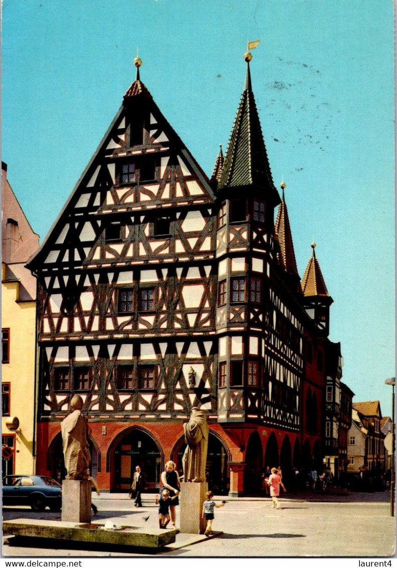 (4 N 4) Germany (posted To France 1972 With EUROPA CEPT Stamp) Fulda Town Hall - Hadamar