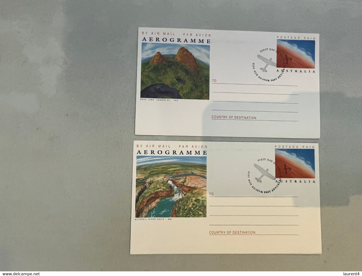 (4 N 4 A) Australia Aerogramme - (5) Aviation - 1993 (set Of 5) - Aérogrammes