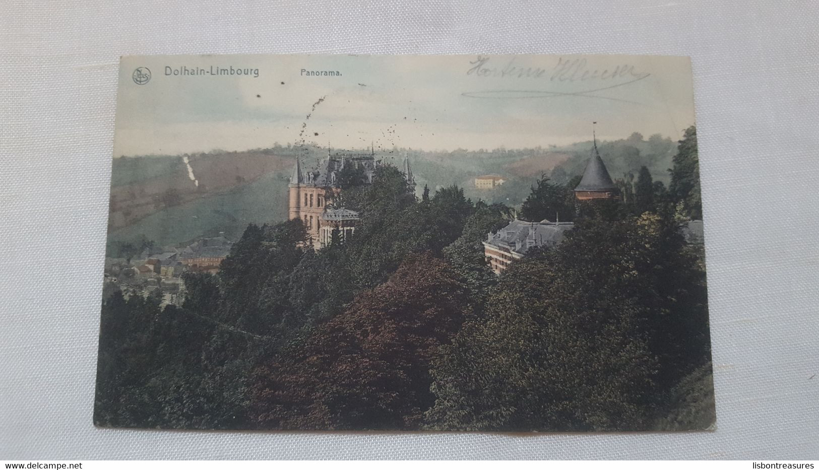 ANTIQUE POSTCARD BELGIUM DOLHAIN LIMBOURG - PANORAMA USED 1908 Nº2 - Limbourg