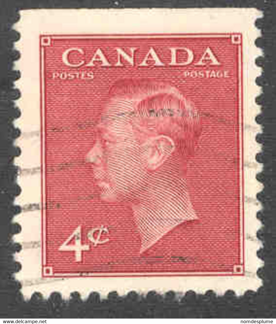 967r) Canada Used 1949 George VI Booklet - Single Stamps