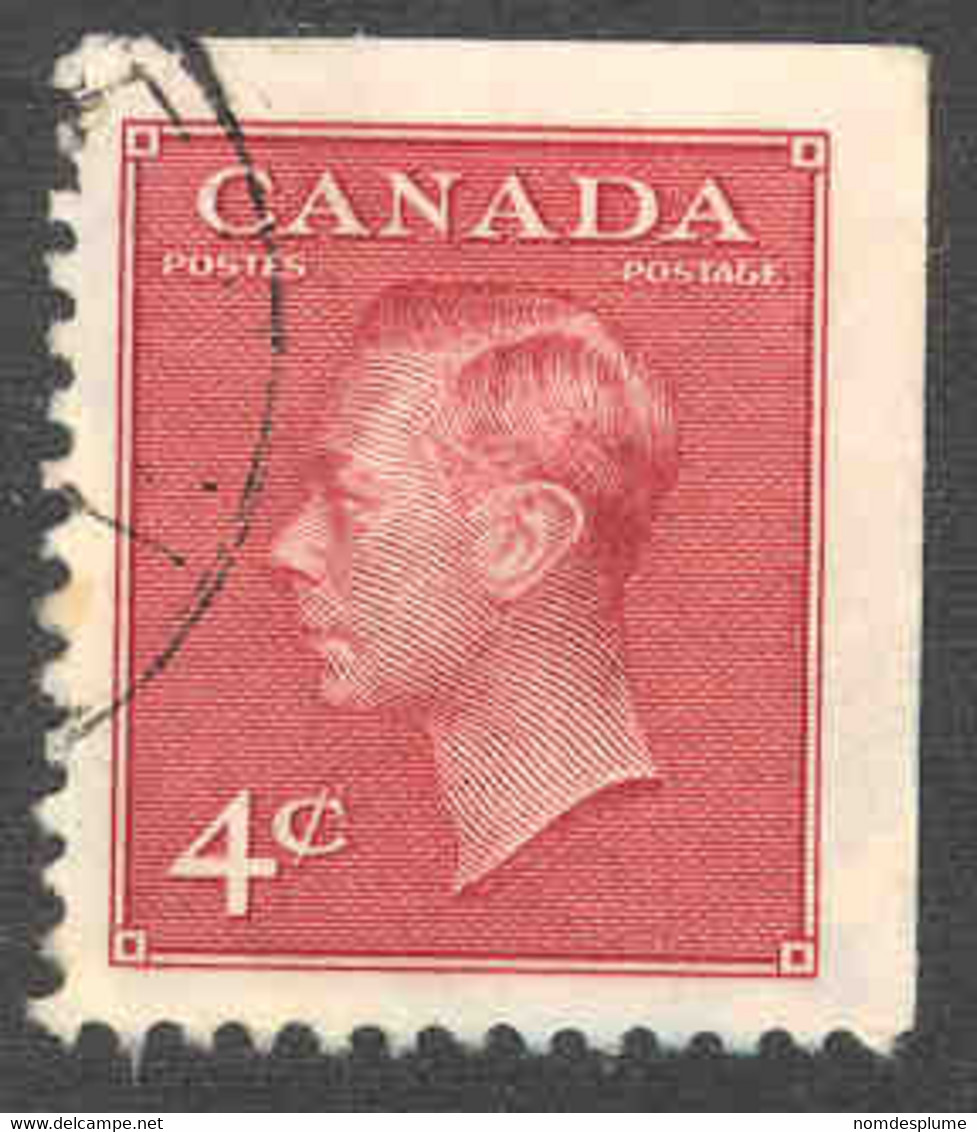 968r)  Canada Used 1949 George VI Booklet  Corner - Francobolli (singoli)