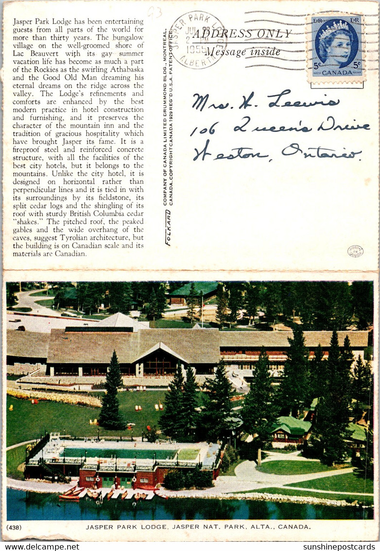 Canada Jasper National Park Jasper Park Lodge 1955 - Jasper