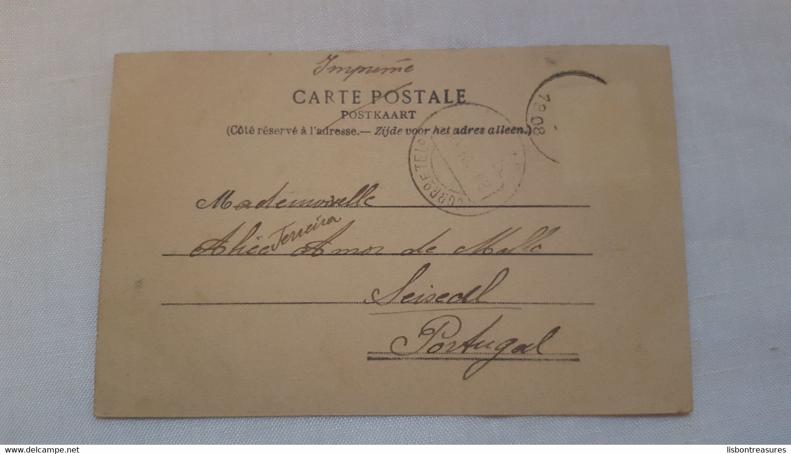 ANTIQUE POSTCARD BELGIUM TILFF - ENTREE DU CHATEAU DE M. ALPHONSE NEEF USED 1908 - Esneux