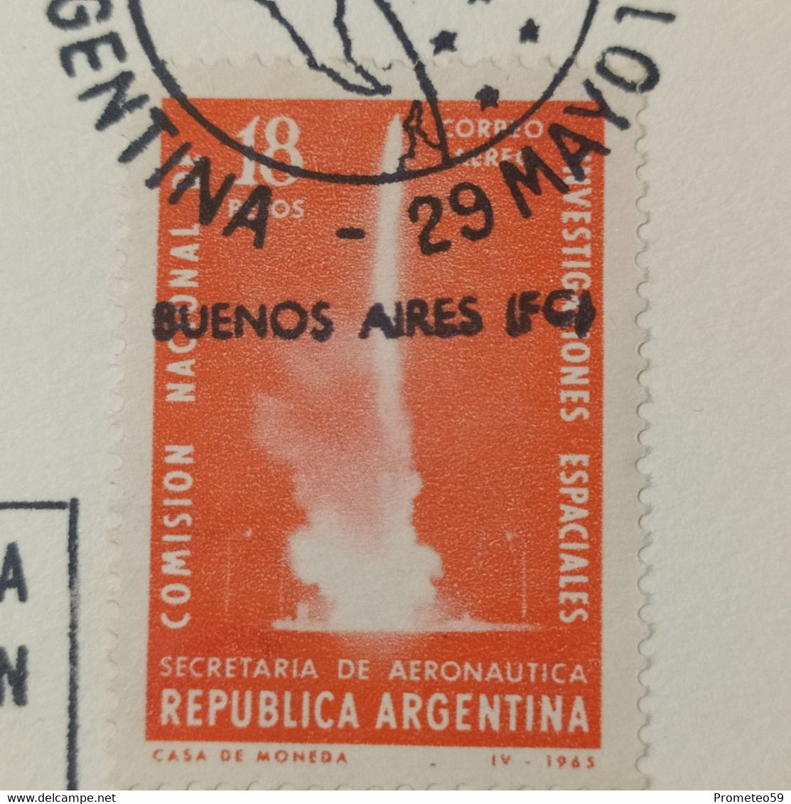 Día De Emisión – Tema: Investigaciones Del Espacio – 29/5/1965 – Origen: Argentina - Carnets