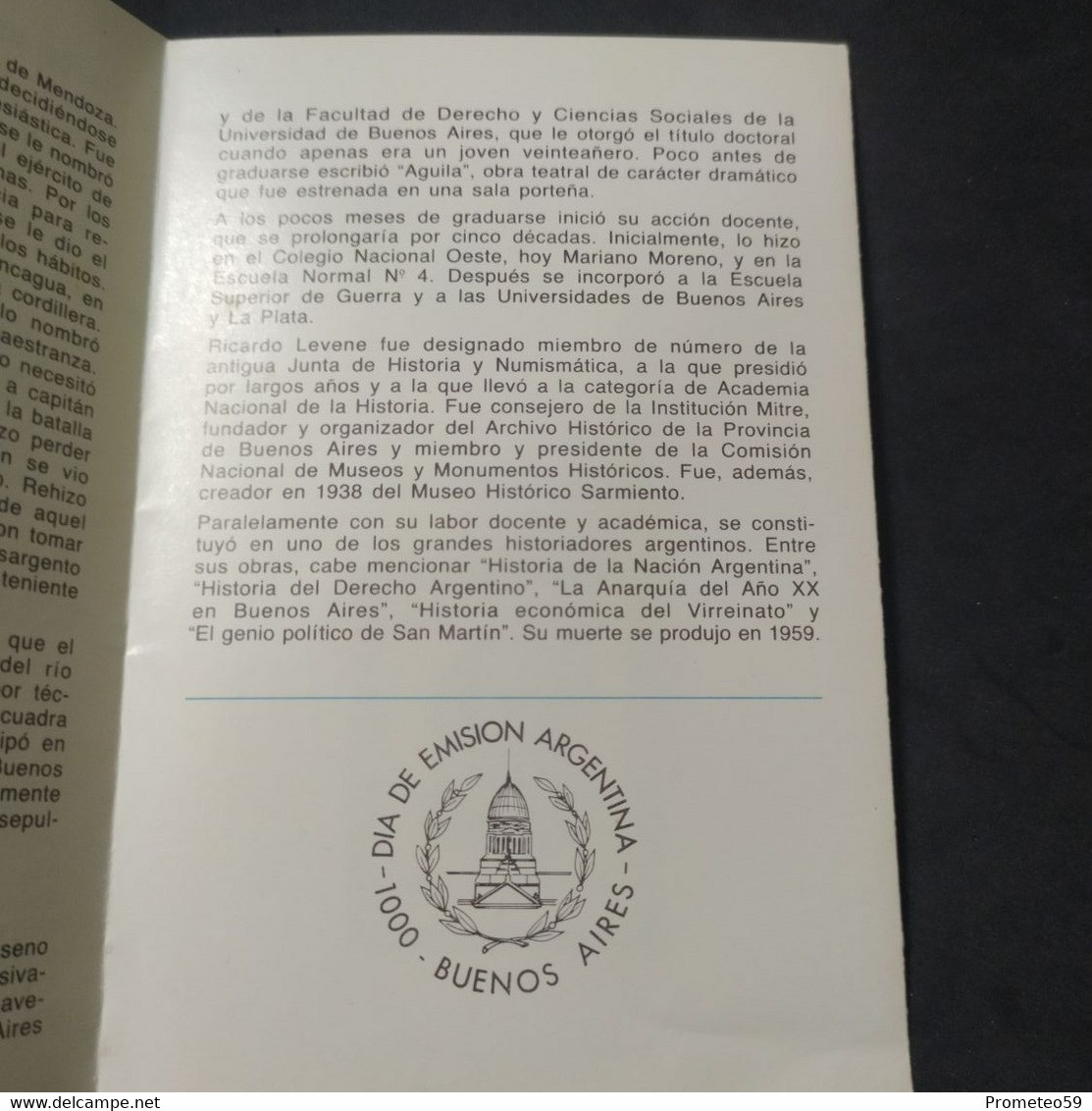 Volante Día De Emisión – Temas: Personalidad II – 5/10/1985 – Argentina - Cuadernillos