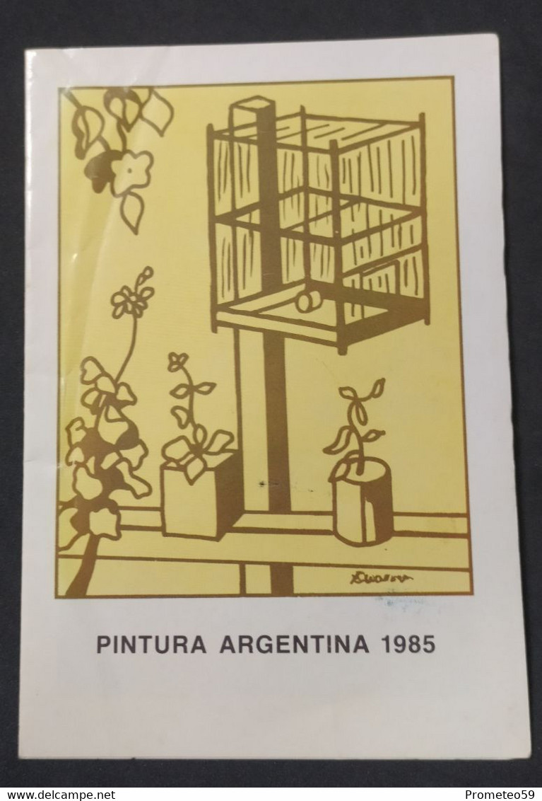 Volante Día De Emisión – Tema: Pintura Argentina 1985 – Encotel – Origen: Argentinas - Carnets