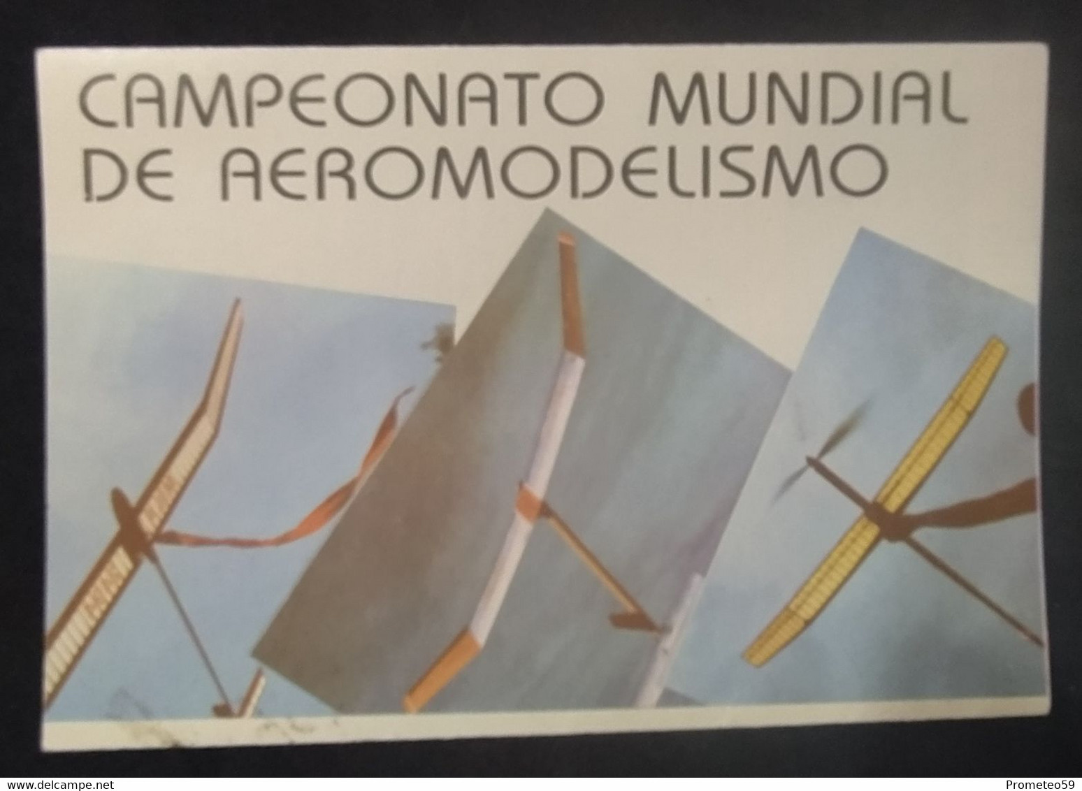 Volante Día De Emisión – 27/5/1989 – Campeonato Mundial De Aeromodelismo – Origen: Argentina - Markenheftchen