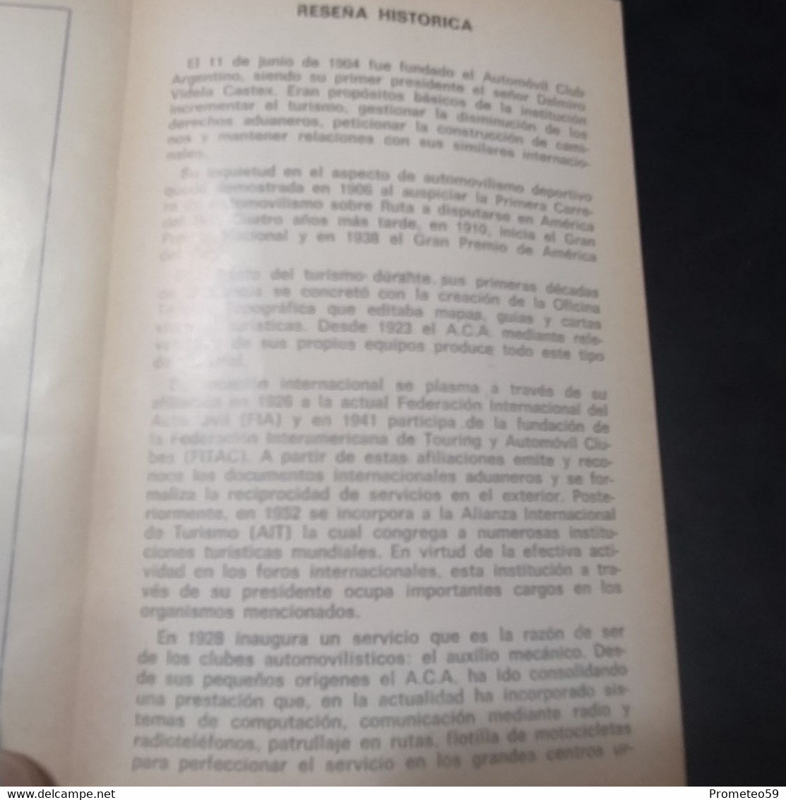 Volante Día De Emisión – 9/6/1979 – 75° Aniversario Del Automóvil Club Argentino - Postzegelboekjes