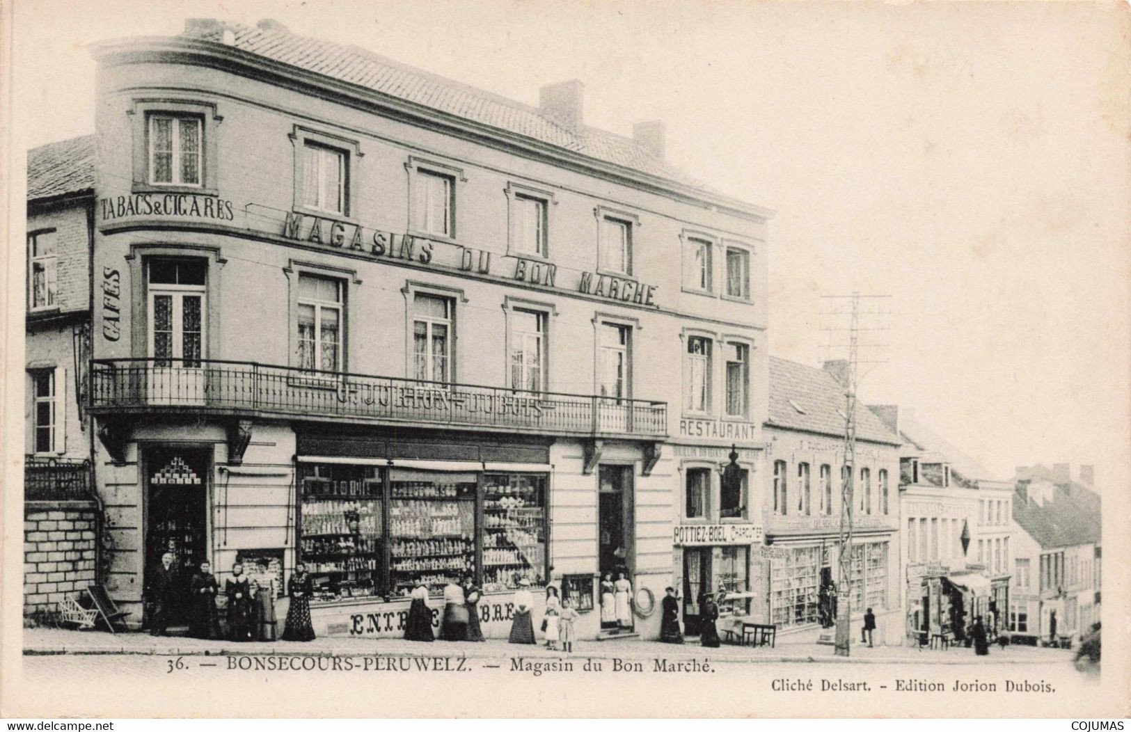 BELGIQUE - S07542 - Bonsecours Péruwelz - Magasin Du Bon Marché - Tabac - Au Bon Marché -L1 - Péruwelz