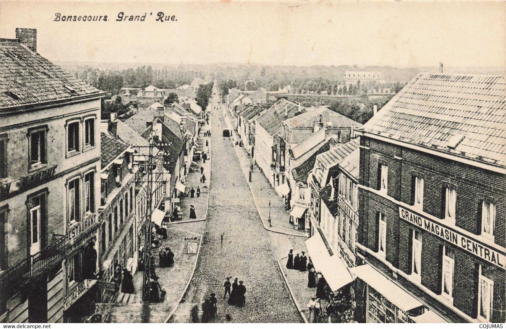 BELGIQUE - S07544 - Bonsecours - Grand'Rue - Grand Magasin Central -L1 - Péruwelz