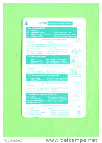 JAMAICA - Magnetic Phonecard/Metric Units - Jamaïque