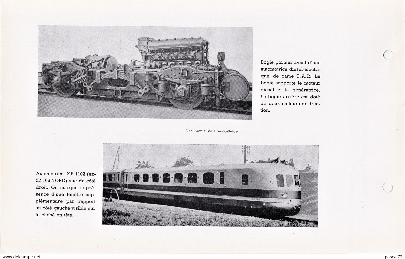 XF 1000 & 1100 FICHE DOCUMENTAIRE DOUBLE LOCO REVUE N° 247/248 MARS 1969 - Frans