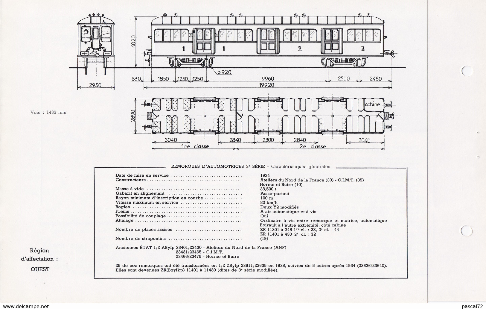 Z 1300 & 1400 FICHE DOCUMENTAIRE DOUBLE LOCO REVUE N° 353/354 JUILLET 1971 - Frans