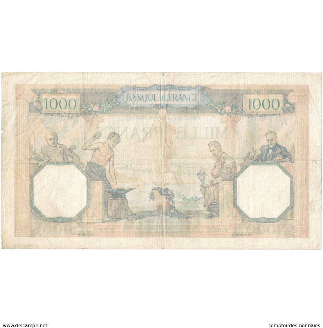 France, 500 Francs, Cérès Et Mercure, 1939, F.8531 609, TTB+, Fayette:38.40 - 1 000 F 1927-1940 ''Cérès Et Mercure''