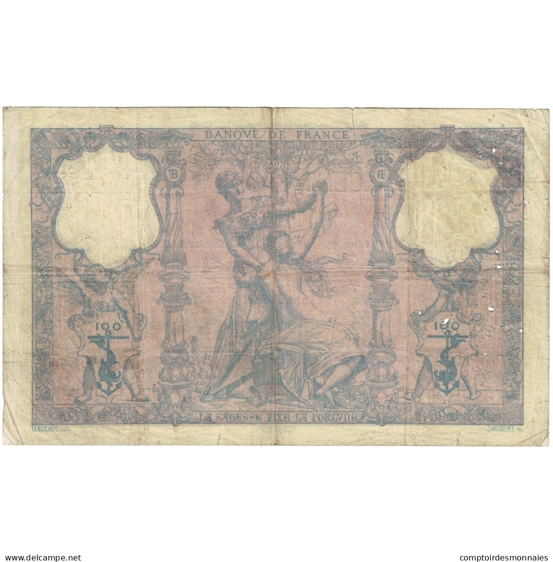 France, 100 Francs, Bleu Et Rose, 1904, R.3963 270, TB, Fayette:21.18, KM:65e - 100 F 1888-1909 ''Bleu Et Rose''