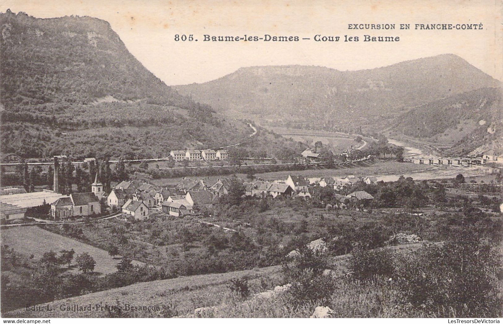 CPA France - 25 - BEAUME LES DAMES - Cour Les Baume - Excursion En Franche Comté - Edit Gaillard - Baume Les Dames