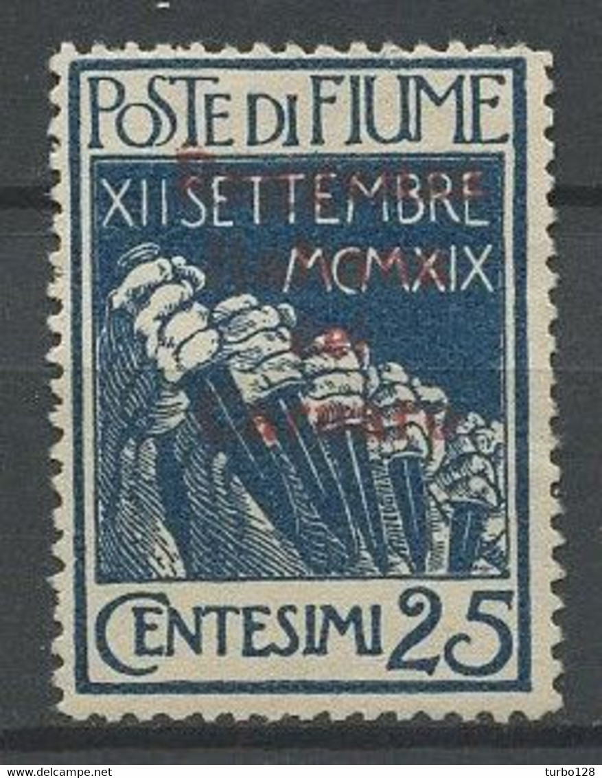 FIUME ITALIE 1920  N° 122 ** Neuf NSG  TTB C 1 € Poignards Des Légionnaires - Fiume & Kupa