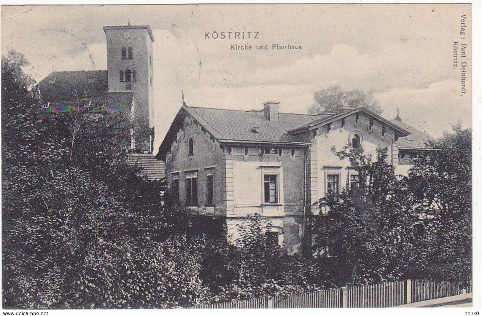 Köstritz Kirche Und Pfarrhaus AK N866 - Bad Köstritz