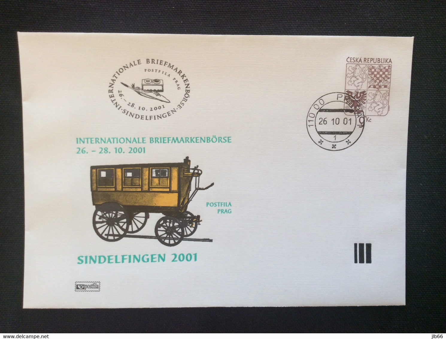 2001 COB 5  P2  Oblitéré - Sindelfingen 2001 Diligence Postale - Sobres