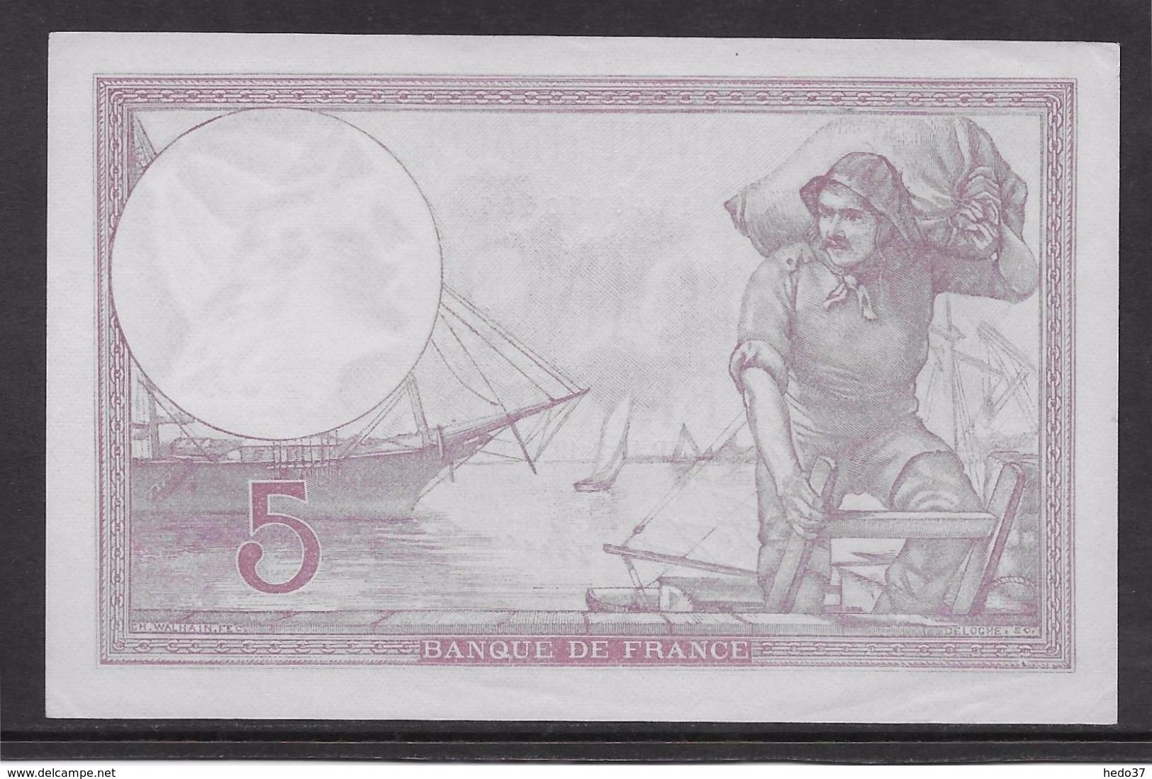 France 5 Francs Violet Type 1917 - 14-9-1933 - SPL - 5 F 1917-1940 ''Violet''