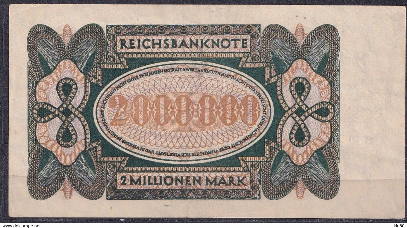 Germany - 1923 - 2 000 000 Mark  -  P89a2b.. VF - 2 Mio. Mark