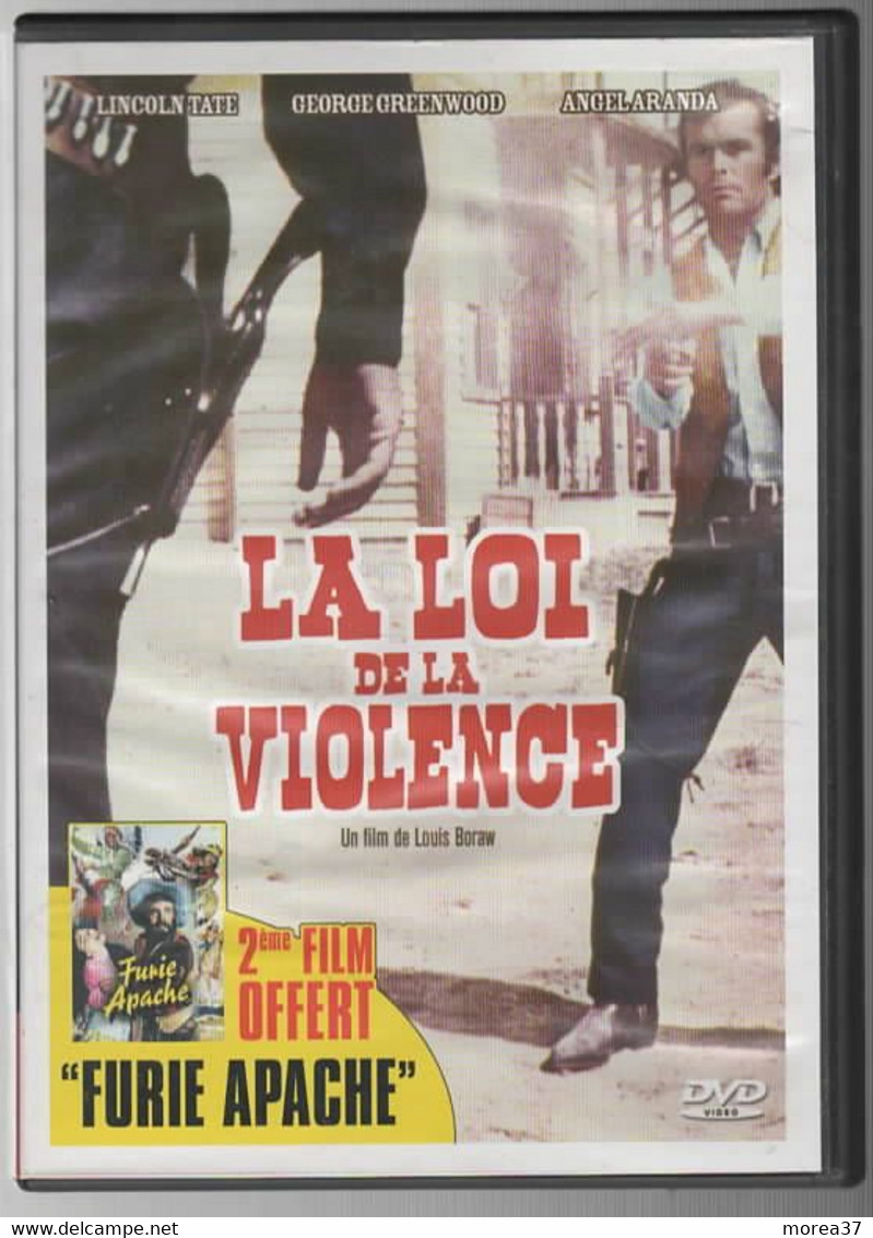 LA LOI DE LA VIOLENCE  Et  FURIE APACHE   ( 2 Films)   Avec LINCOLN TATE       C31 - Western / Cowboy