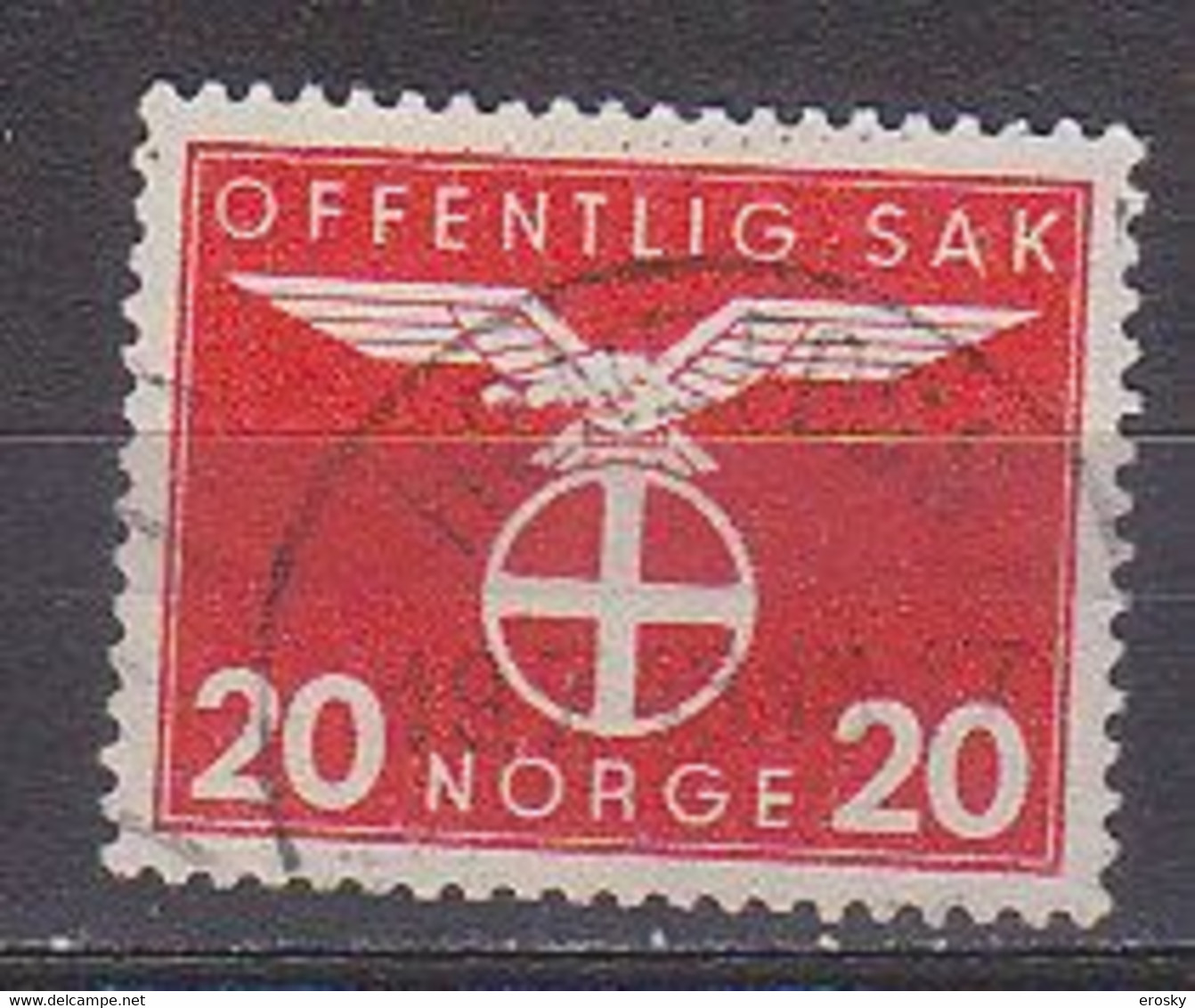 Q8128 - NORWAY NORVEGE Service N°45 - Oficiales