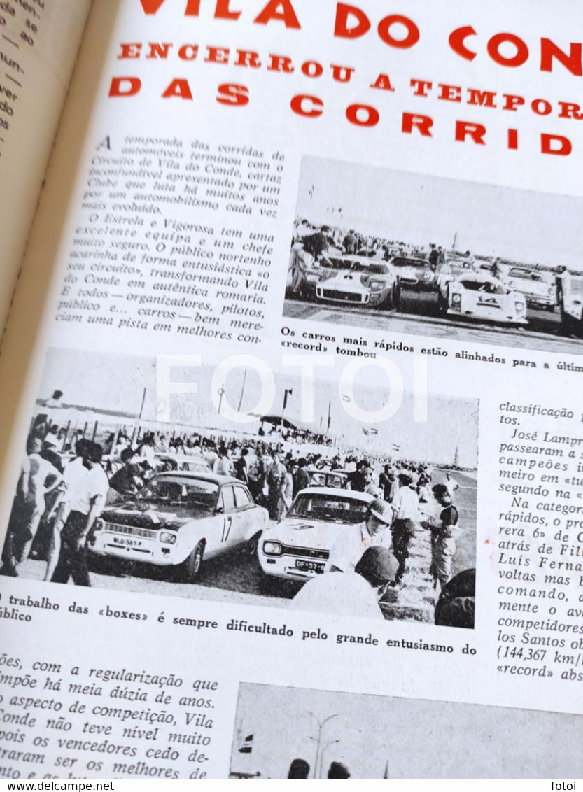 1969 OBIDOS RALLYE TAP CIRCUITO VILA DO CONDE GIANNINI  REVISTA  ACP AUTOMOVEL CLUB PORTUGAL - Revues & Journaux