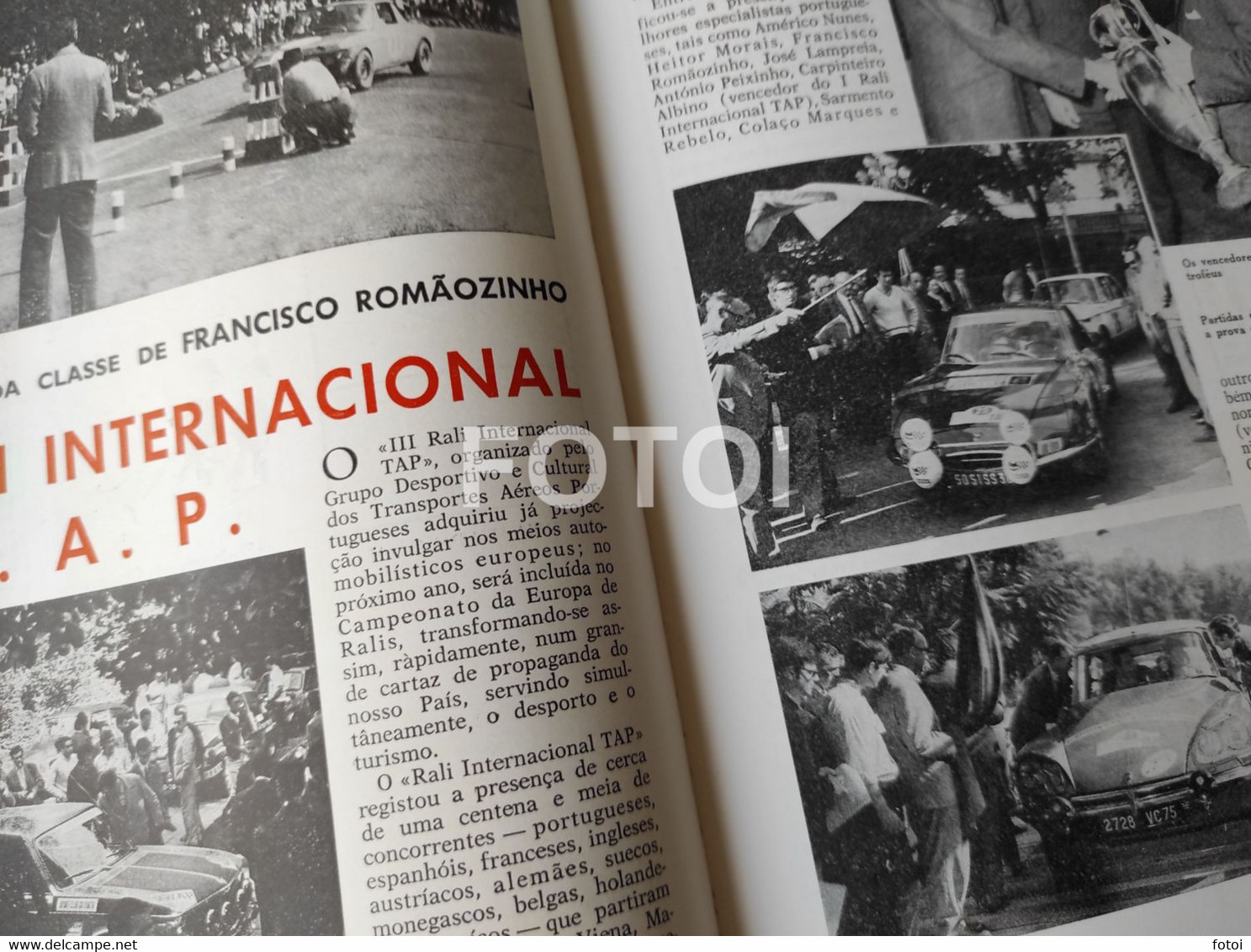 1969 OBIDOS RALLYE TAP CIRCUITO VILA DO CONDE GIANNINI  REVISTA  ACP AUTOMOVEL CLUB PORTUGAL