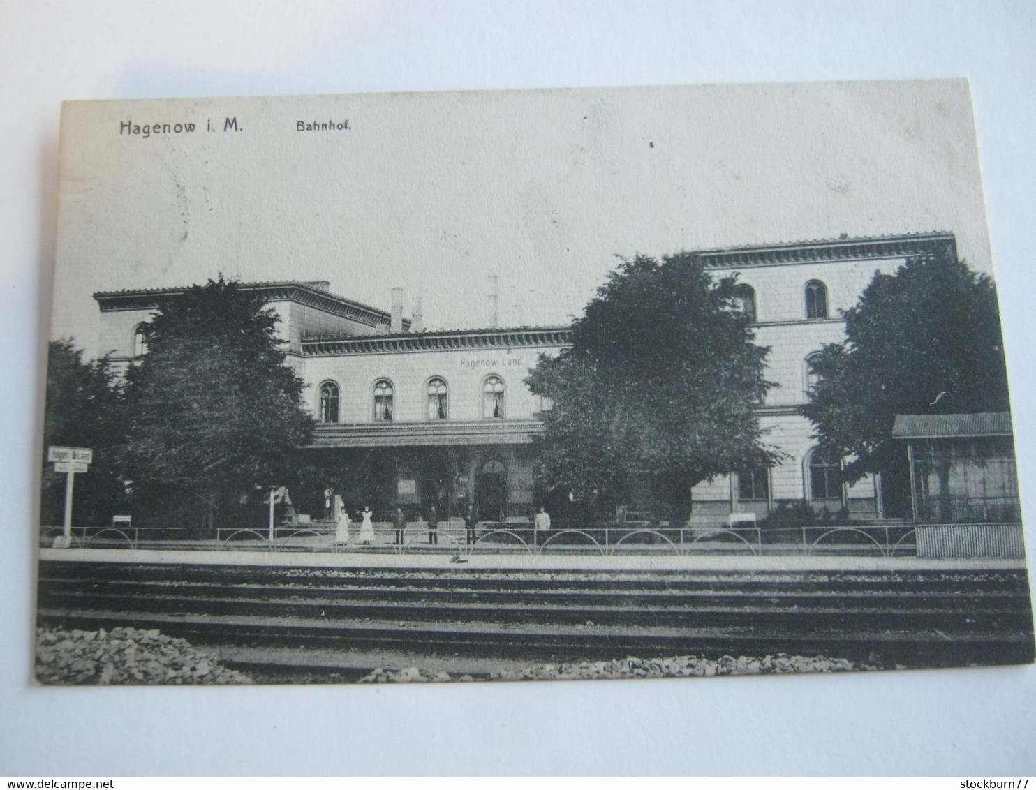 HAGENOW In Mecklenburg, Bahnhof , Seltene Ansichtskarte Um 1917 , Mit Stempel - Hagenow