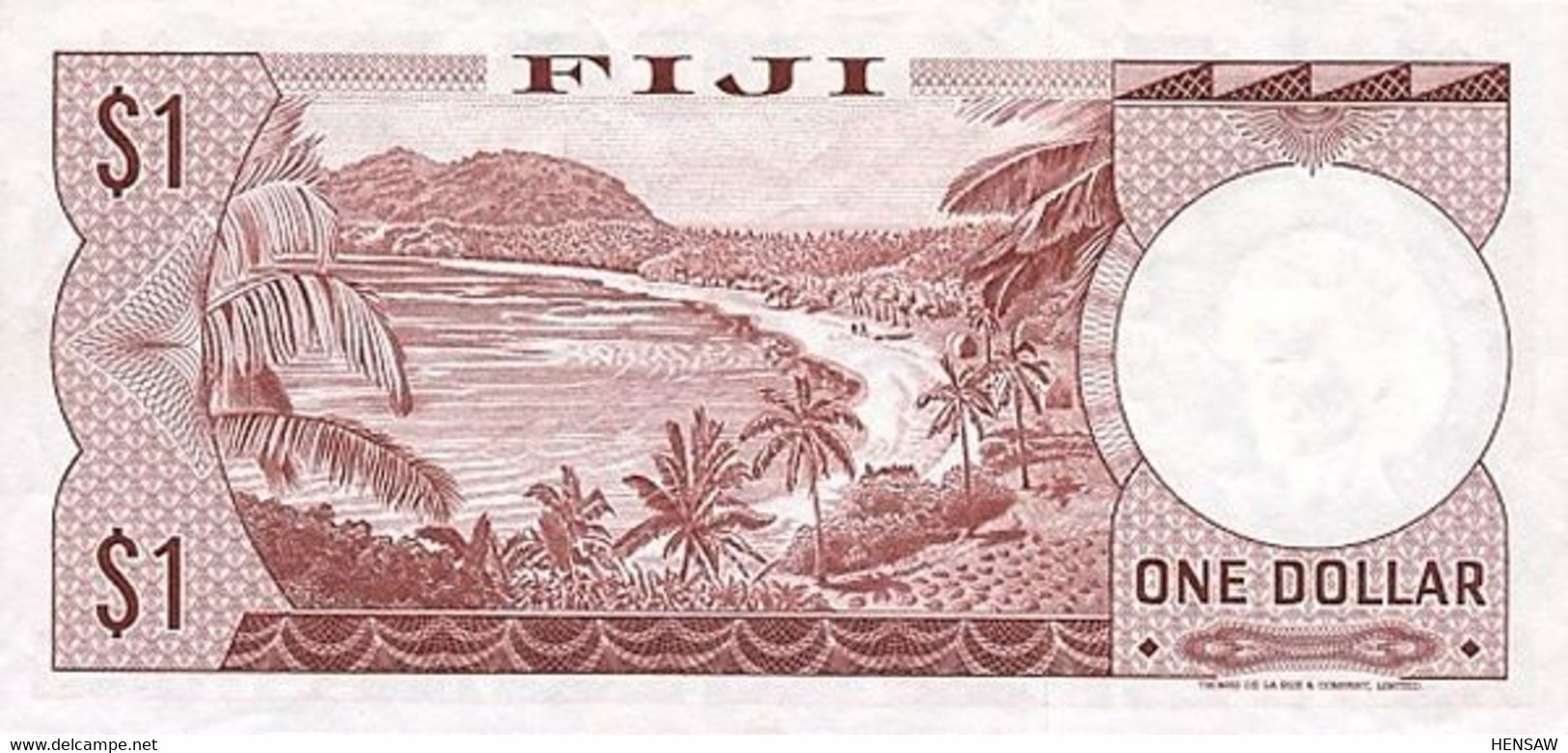 FIJI 1 DOLLAR 1974 P 71a UNC SC - Figi