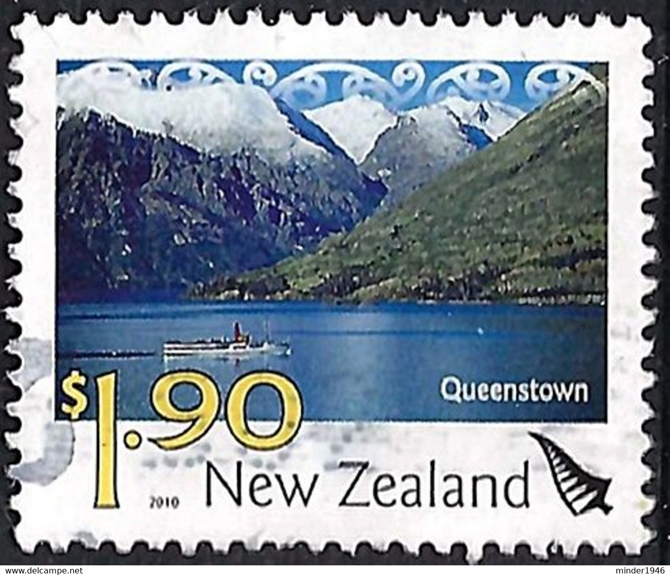 NEW ZEALAND 2010 QEII $1.90 Multicoloured, Scenic-Queenstown SG3227 FU - Used Stamps